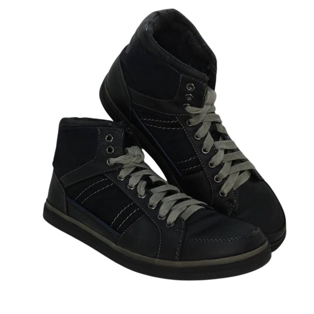 Call It Spring Women's Pre-owned Designer Hi-Top Black/Gray Sneakers - sz. 10